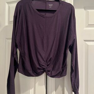 Women's Purple Long Sleeve Top